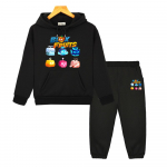 Uus m&auml;ng Blox Fruits anime kapuuts, poiss t&uuml;druk Kapuutsiga komplektid pullover Kawaii jope Fliisist dressipluus spordir&otilde;ivad laste butiikr&otilde;ivad 160 must