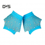 1 paar Performance Kindad &Otilde;&otilde;nes v&otilde;rk &Otilde;huke Rhinestone Decor K&otilde;rge elastsusega S&otilde;rmedeta &Otilde;hukesed L&auml;bipaistvad Cosplay Klubi Peofestivalid Kindad punane