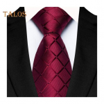 &Auml;rilips, ruut, geomeetriline disain &uuml;hev&auml;rviline sile satiin pidulik lips vabaaja lips T&auml;nava&uuml;ritused pulmad aksessuaarid tumehall v&auml;rv