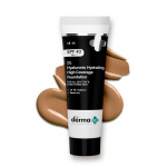 Derma Co. 1% h&uuml;alurooniga niisutav k&otilde;rge katvusega jumestuskreem SPF 40 PA+++ 12-tunnise p&uuml;sivuse ja 12-tunnise rasukontrolliga (01 Elevandiluu, 18ML)