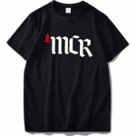 My Chemical Romance T-s&auml;rk Kirjaprindiga Meeste ja Naiste Moet-s&auml;rk Hip Hop T-s&auml;rk Top Must Riietus XL