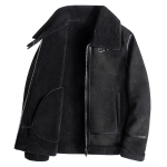 Jahindus Karusnahk &Uuml;ks Mees L&uuml;hike Mootorratta Rev&auml;&auml;riga Lennusuit Kena PU Nahast Jakk Jakk Trend 4XL black