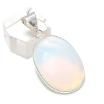 Natural Milky Opal Gemstone 925 Sterling Silver Jewelry Pendant 1.62 k2h73