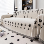 Armas kassi &scaron;enillist diivanikate elutuppa, skandinaavia stiilis kodukujundus narmastega &auml;&auml;rega, kolmekohaline diivanikomplekt 180x180cm