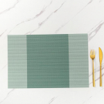 Jaapani triibuline PVC lauan&otilde;ude matt, l&auml;&auml;nepoolse lauan&otilde;ude isolatsioonimatt, ristk&uuml;likukujuline lihtne libisemiskindel lauan&otilde;u kollane