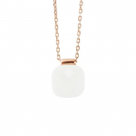 Collier - LOVA LOLA VAN DER KEEN - LINEA MODA - Cristal Blanc - Argent Massif 925 - Or Rose