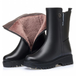 Naiste Talvesaapad Looduslik Vill Ehtne Nahk Naiste Lumesaapad Libisemiskindlad &Uuml;mar Nina Suur Suurus Naiste Saapad 35