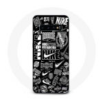 Coque Maniacase pour Samsung Galaxy S10 Plus Nike air logo Graffiti Noir et blanc