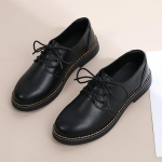 Briti stiilis naiste Oxford Flats Kingad Nahast Must Kontor Business Student Girl Kingad Paelad 35
