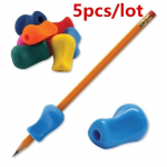 Lastele laste pliiatsi k&auml;epideme korrigeerija k&auml;ekirja abivahend lastele silikoonist k&auml;ekirja haarats 5tk 5 pcs random