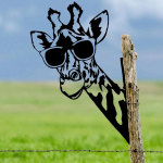 Kaelkirjaku kujuline rauast siluett v&auml;li aiaaia kaunistus talu k&auml;sit&ouml;&ouml;dekor aiapeo dekooriks must