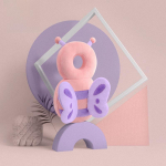 Beebi kukkumisvastane peakaitsepadi &ndash; hingav liblikas disain v&auml;ikelastele, kes &otilde;pivad k&otilde;ndima Plush-Butterfly