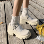 Kingad Lolita Naised Jaapani Stiil Mary Jane Vintage T&uuml;drukud K&otilde;rge Konts Platvorm &Uuml;li&otilde;pilane Tacones Mujer Escarpins Chaussures 43