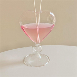 Ins Heart Shape Joogiklaasid Mahl Piim Teetass Klaas Veekruus J&auml;&auml;kohvi Tassid Kokteiliklaasid Joogin&otilde;ud 220ml Verrerie 220ml