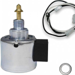 694393 K&uuml;tuse sulgemise solenoid &Uuml;hilduv Briggs & Stratton K&uuml;tuse katkestamise solenoid Muruniiduk Kawasaki, Tarvikud Silver