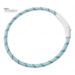 LED koera kaelarihm USB taaslaetav veekindel valgustusega lemmiklooma kaelarihm &ouml;iseks jalutamiseks ohutuse treenimiseks reguleeritavad s&auml;delevad kaelarihmad v&auml;ikesele keskmisele valge