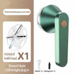 Elektriline juuksekuuli trimmer Riided Automaatne karvapallide eemaldamine Raseerimine kuus noapead USB laadimine Kodus kaasaskantav kodu ebeme eemaldamine roheline