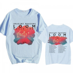 Imagine Dragons Loom Tour 2025 T-s&auml;rk l&uuml;hikeste varrukatega puuvillased meeste/naiste s&auml;rgid, kvaliteetsed pehmed unisex t&auml;navar&otilde;ivad, hip-hop mood L