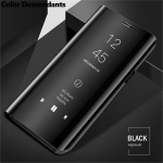 Smart Mirror Flip telefoni&uuml;mbris Redmi Note 10 10S 12 12S 13 Pro Plus 4G 5G 10C 12C Xiaomi 14C 14t pro tagakaane &uuml;mbriste jaoks Redmi 10 must