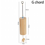 Tuulekellad puidust akord K&auml;sitsi valmistatud muusikaline tuulekell &otilde;ueaia sise&otilde;uel Kodukaunistus Meditatsioon Kellakella jooga heli Tervendavad kingitused G