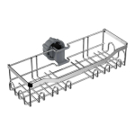 1 tk Vannitoa riiulid &Scaron;ampoonialus du&scaron;i hoidik varraste riiul roostevabast terasest vannitoa hoiuriiul