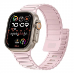 Luksuslik magnetiline silikoonrihm Apple Watchi rihma jaoks 49mm 46mm 45mm 44mm 42mm 41mm 40 38mm k&auml;ev&otilde;ru iWatch Ultra 2 3 Series 10 9 8 7 SE jaoks 38mm 40mm 41mm