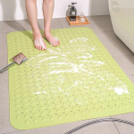 PVC libisemiskindel suur vannimatt, ohutuskinnituskruvid, vannitoa du&scaron;imatt, majapidamise pehme massaaži vannivaip, du&scaron;i vannimatt, jalapadi 52x54cm roheline