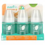 Evenflo Feeding, Balance+ pudelid, standard, vanusele 0 kuud ja rohkem, aeglane voolukiirus, 3 pudelit, 120 ml (4 untsi) iga
