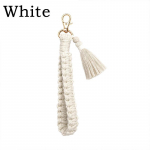 1TK Auto v&otilde;tmehoidja K&auml;ekott Aksessuaar V&otilde;tmehoidja Loominguline v&otilde;tmehoidja Tutt v&otilde;tmetarvikud K&auml;sitsi kudumine Naiste v&otilde;tmehoidjad valge