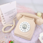 Raamat Telefoni diktofon Retro Lauatelefon Lauapealne Kodu jaoks beež