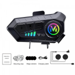 Uus mootorrattakiiver Juhtmevaba Bluetooth-peakomplekt Intercomunicador Moto LCD-ekraan FM-raadio Muusika jagamine Rider 500m sisetelefon