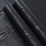 Veekindel puidus&uuml;&uuml;st isekleepuv tapeet m&ouml;&ouml;bli ja sisekujunduse renoveerimiseks 30cm&times;1 meter puhas/must