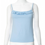 YYFS Naiste mood vabaaja suvekevadine &uuml;hev&auml;rviline prinditud varrukateta sukad Pluusid ja s&auml;rgid S hall v&auml;rv