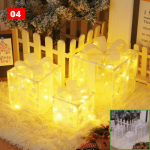 3 tk/komplekt J&otilde;ulukingikarp Valgus J&otilde;ulupuu Pidu DIY Kaunistused Patareitoitega LED P&uuml;hade Rekvisiidid Valgustid 8 Mode Warm White