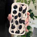 V&auml;rvitud muster Big Wave Edge pehme silikoon materjal Macaron telefoni &uuml;mbris p&otilde;rutuskindel kaitsev kummist &uuml;mbris OPPO Reno Realme jaoks OPPO A11S sinine