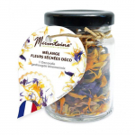 M&eacute;lange de fleurs s&eacute;ch&eacute;es comestibles pour p&acirc;tisserie
