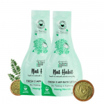 Nat Habit Fresh Moong Nourish Bath Ubtan, 2 Minute Body Scrub| For Skin Polishing, Brightening, Fights Dullness , 80 g Each (Pack of 2)