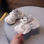 Laste Hingavad Kookosp&auml;hkli Tossud: Kergekaaluline, Kootud Disain Poistele ja T&uuml;drukutele - Ideaalne Kevadeks ja S&uuml;giseks Jooksmiseks ja Spordiks. Size 23 / Inner length 15cm mustjasvalge