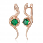 Roheline kuubikujuline tsirkoon naiste madu k&otilde;rvar&otilde;ngad kuldsed moeaksessuaarid peo igap&auml;evased isikup&auml;rased ehted roheline