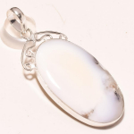 Dendritic Opal Gemstone Pendant Handmade Thanksgiving Gift Jewelry 2.3 m0m54