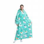 2023. aasta teleris kantav tekk kapuuts Eriti pikk soe pliisist fliisist talvespordis&auml;rk, meeste naiste laisk, &uuml;lisuur 0 termokampsun, pehme kampsun kingitused Oversized-1pcs-140cm