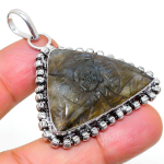 Labradorite Handmade 925 Sterling Silver Jewelry Pendant 1.93 g7j02