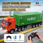 Huina 1317 RC konteinerhaagise veoauto traktor UUS mudel 1/18 skaala sulamist puldiga elektriline veoauto transpordiautod m&auml;nguasjad punane