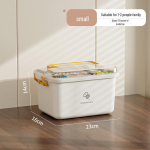 Suure mahutavusega kaasaskantav ravimikarp kihiliste sektsioonidega h&auml;daolukorra ja esmaabi hoiustamiseks.