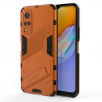 Vivo Y51 2020 Y31 2021 Y 31 Y53S Y51A korpuse magnetilise soomuse kronsteini &uuml;mbris V21 V21E Y21 Y21S Y33S iQOO 7 8 Z3 Z5 tagakaane jaoks For iQOO 7 oranž