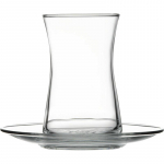 Klaasist kohvitass ja alustassikomplektid Paksustatud T&uuml;rgi meeste moodsad lihtsad majapidamises kasutatavad p&auml;rastl&otilde;unase tee kuuma joogi tass alustassiga teeserviis