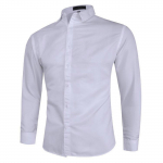Moodne meeste Slim Fit pikkade varrukatega s&auml;rk L