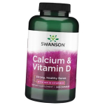 Kaltsium D3, Calcium & Vitamin D, Swanson 240 kaps (36280083) 240caps