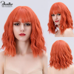 L&uuml;hike Bob Ombre roosa s&uuml;nteetiline parukas tukkidega naisele Water Body Wave s&uuml;nteetilised juuksed Cosplay Lolita kuumakindlad looduslikud juuksed TB2020056-1