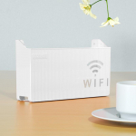 Juhtmevaba WiFi-ruuteri riiul hoiukarp Seinale riputatav Abs Organiseerija karbi kronstein valge
